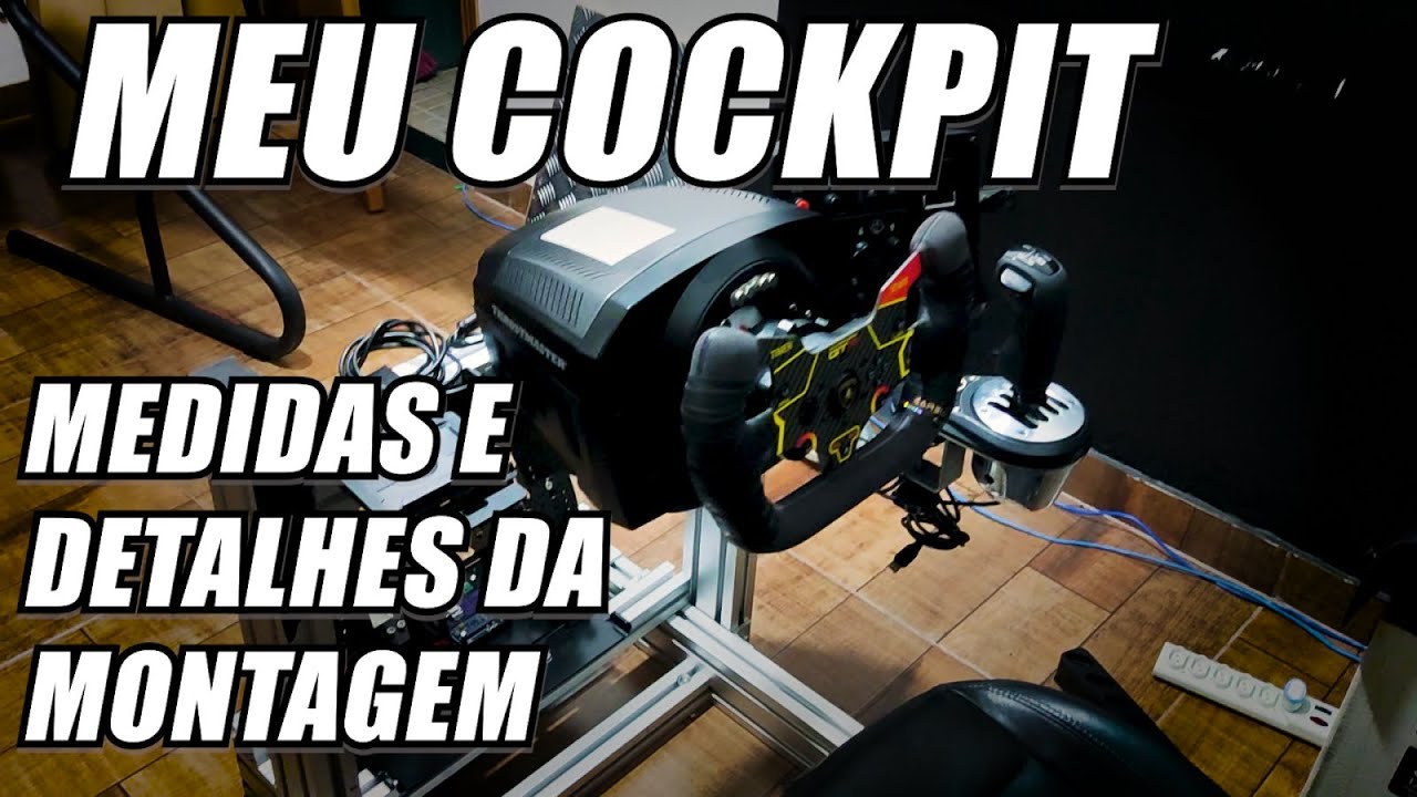MEU COCKPIT REALISTA COM TODAS MEDIDAS E DICAS - FAÇA O SEU!