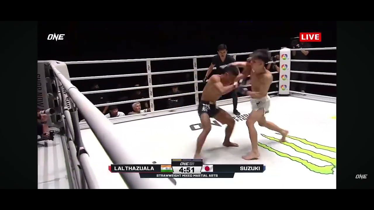 Nazareth Lalṭhazuala (India) vs Masaki Suzuki (Japan) Knock out nan Nazareth hian 16sec chiah 