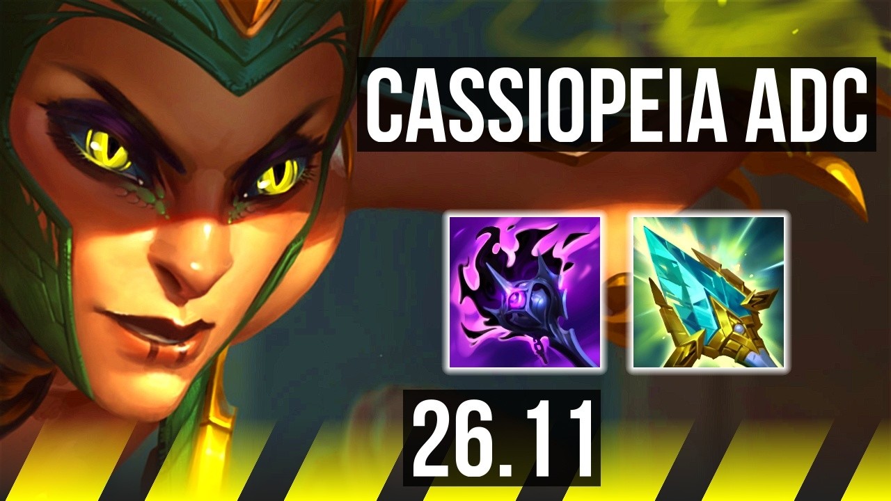 CASSIOPEIA & Pyke vs CAITLYN & Karma (ADC) | KR Master | 26.11