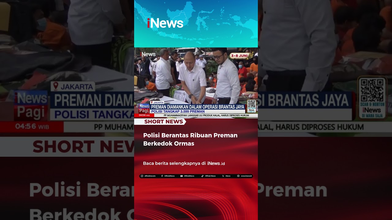 Polisi Berantas Ribuan Preman Berkedok Ormas #shorts #ormas