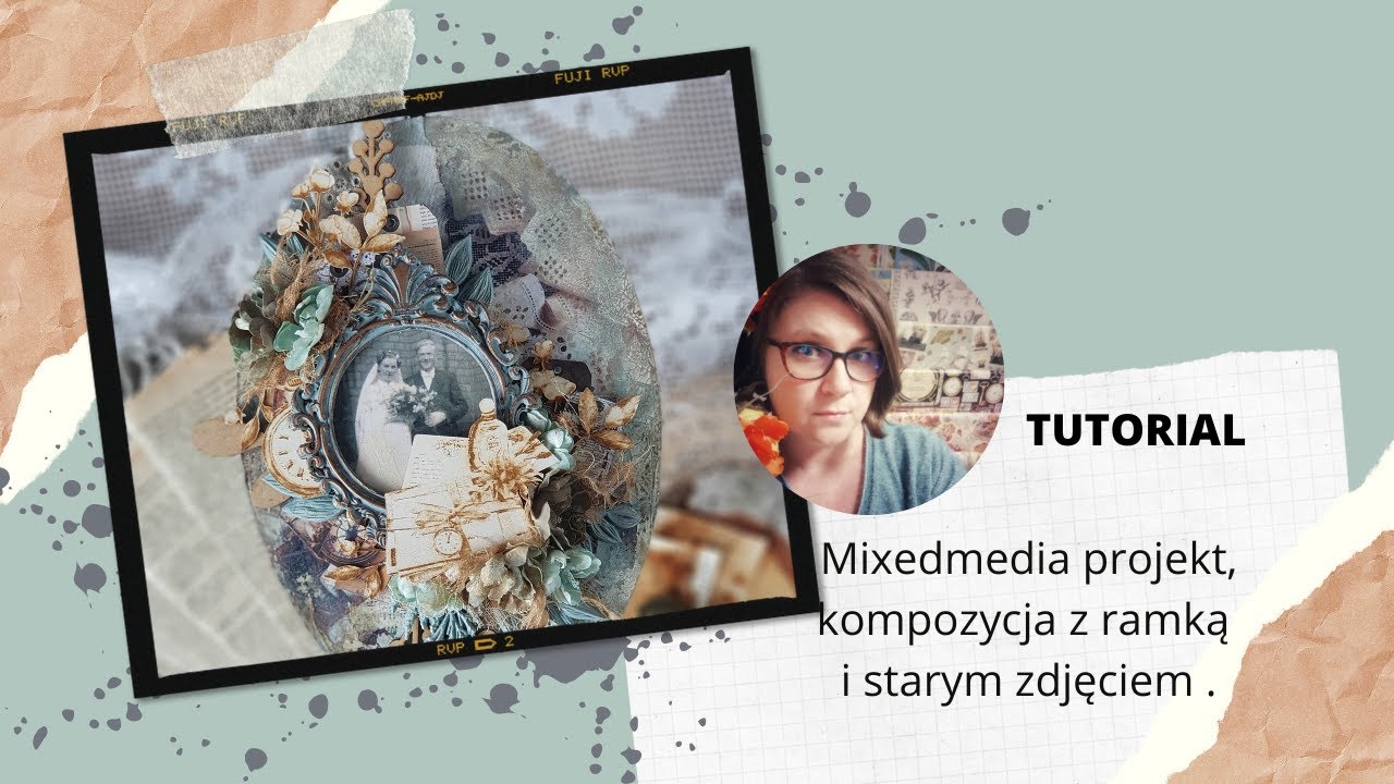 TUTORIAL Spękania dwuskładnikowe i pasta pękająca. Kompozycja ze zdjęciem na hdf.