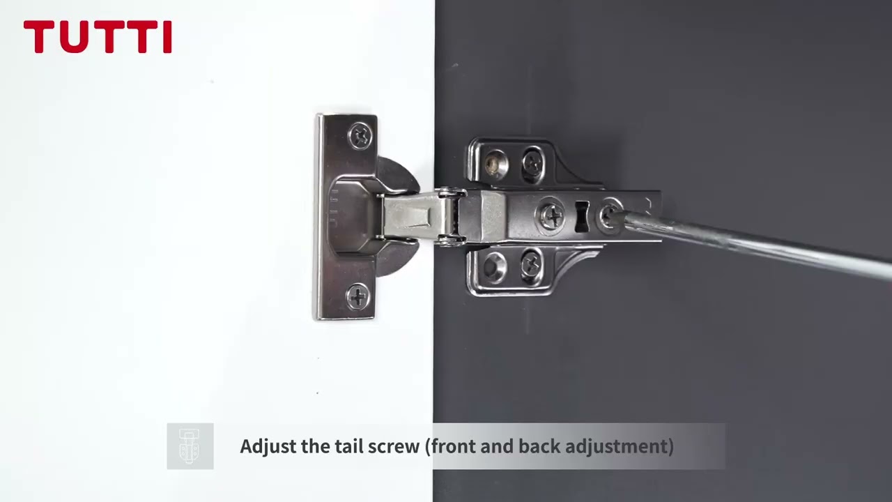 TUTTI H105 Small Angle Soft Closing Hinge Installation Instruction