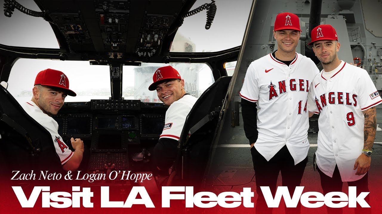 Zach Neto & Logan O'Hoppe Tour LA Fleet Week