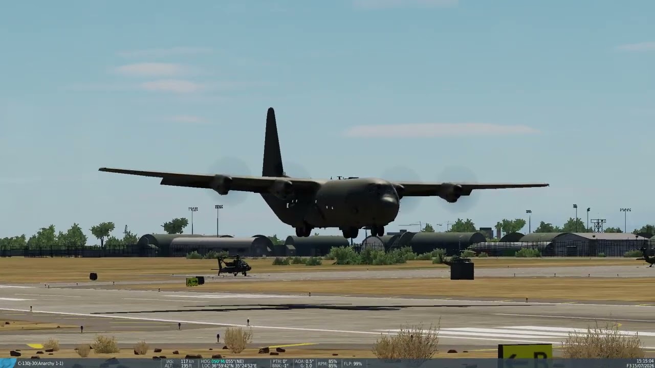 DCS Virtual Incirlik RIAT RAF C-130J Arrival