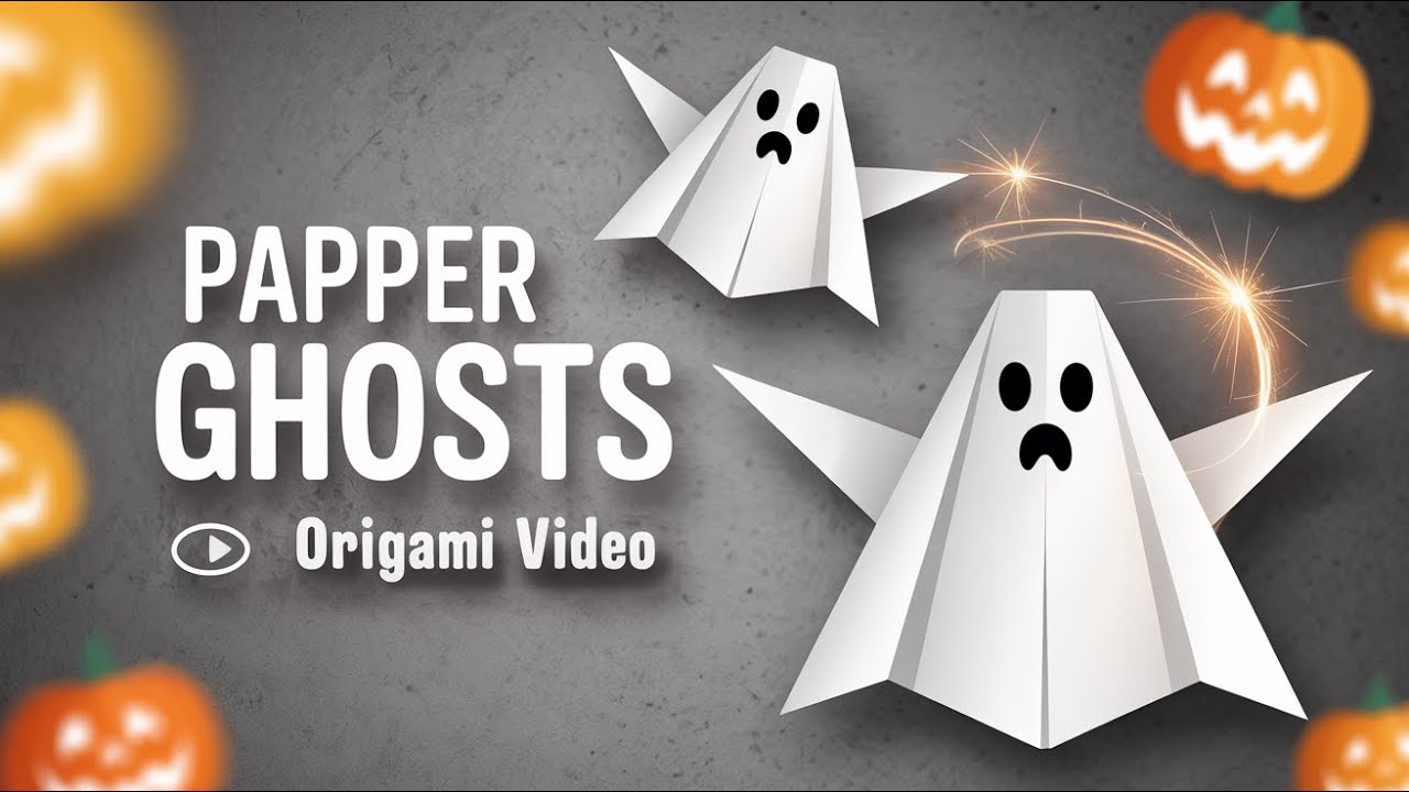 Fold a Ghost: Cute Paper Spirits for Halloween