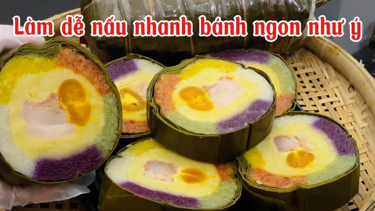 BÁNH TÉT NGŨ ￼SẮC (cách làm dễ nhất ai làm cũng thành công )￼￼
