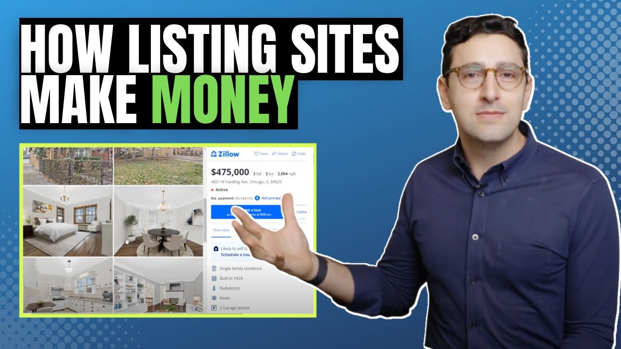 How do real estate listing sites make their money?