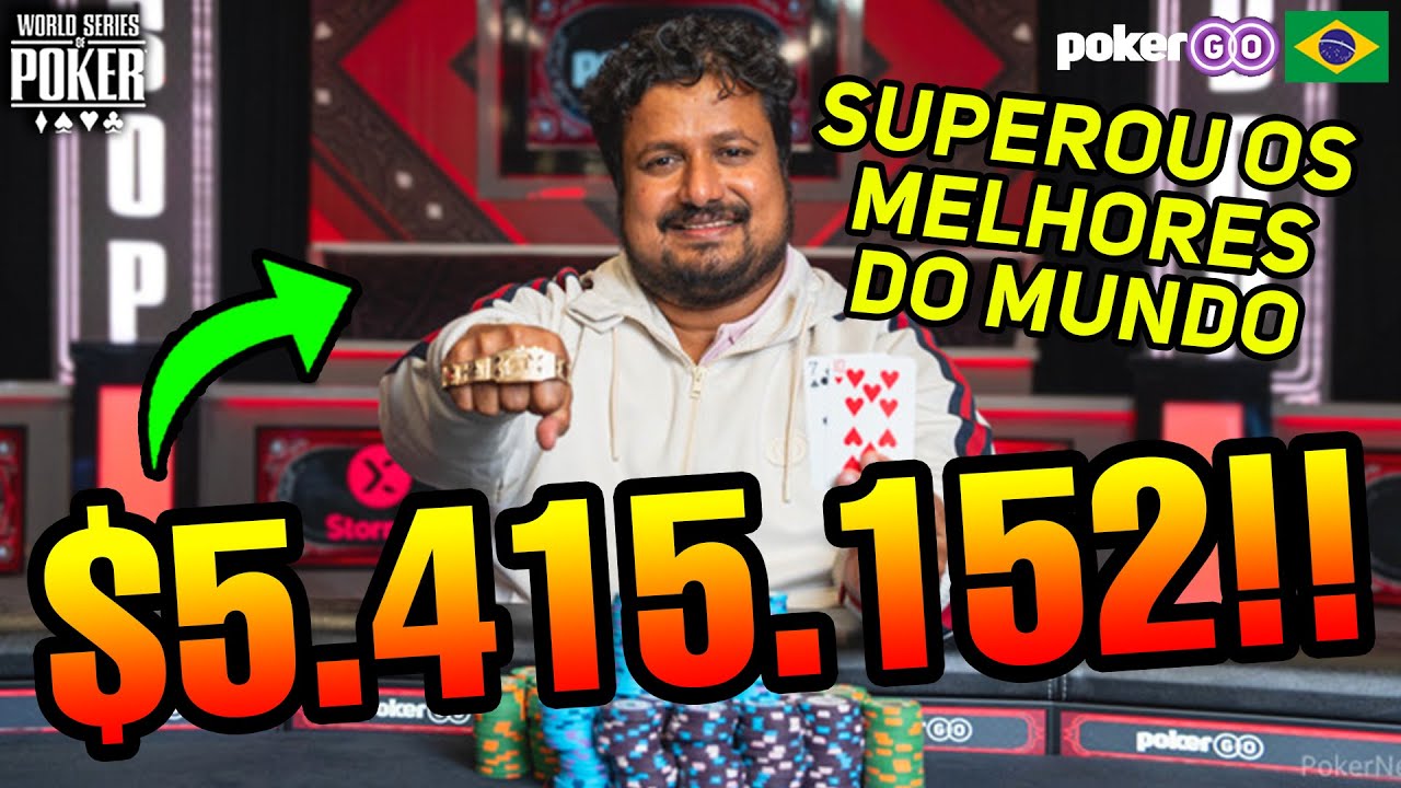 Amador bate os melhores do mundo e leva US$ 5.415.152 na WSOP 2024
