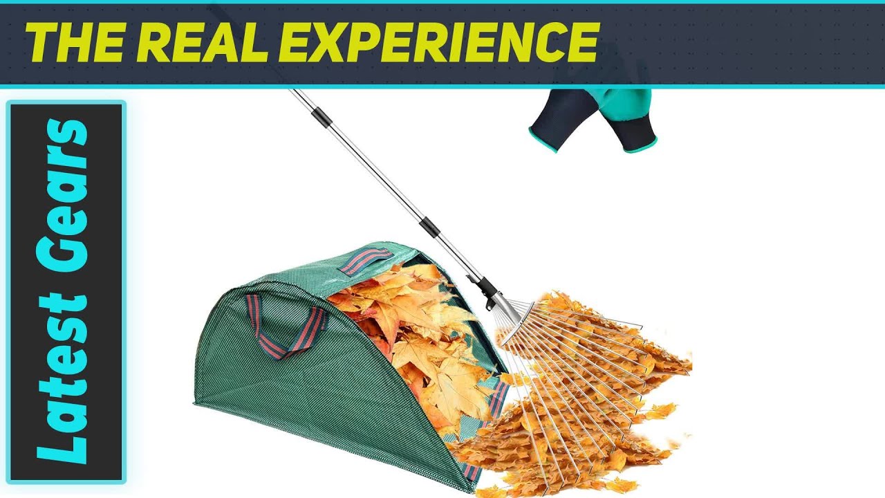 Adjustable Garden Leaf Rake with Leaf Collector &ndash; The Ultimate Tool for Every Yard