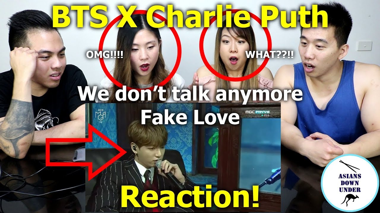 BTS x Charlie Puth || We don't talk any more + Fake Love (MGA 2018) | Reaction - Australian Asians
