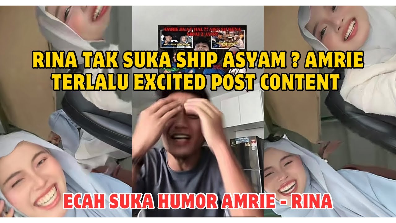 AISYAH CALL AMRIE TIME LIVE ! RINA TAK SUKA SHIP ASYAM ?? AMRIE EXCITED FIRST CONTENT! 
