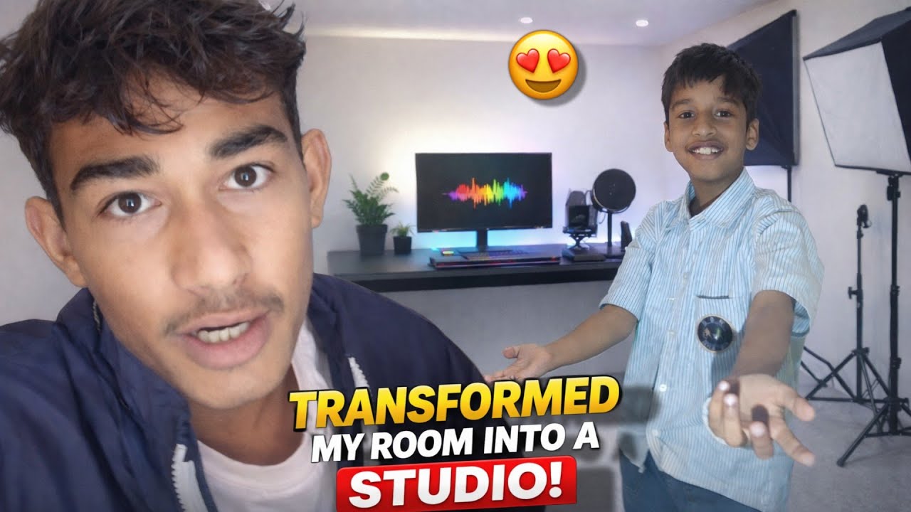TRANSFORMED MY DIRTY ROOM INTO A STUDIO!!  REAl HACKER ACTIVATE | PART- 1 🔥