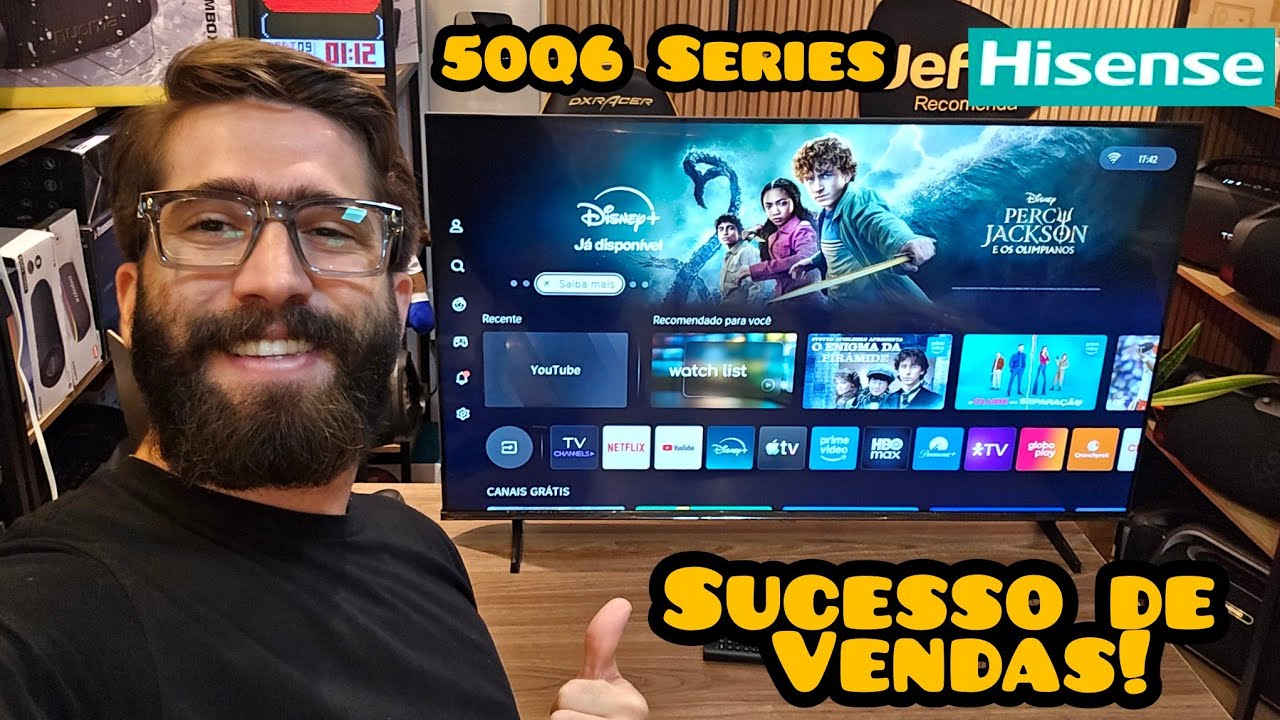 SMART TV HISENSE 50Q6QV QLED HDR10: Porque está vendendo tanto? MELHOR CUSTO BENEFÍCIO? (Unboxing)