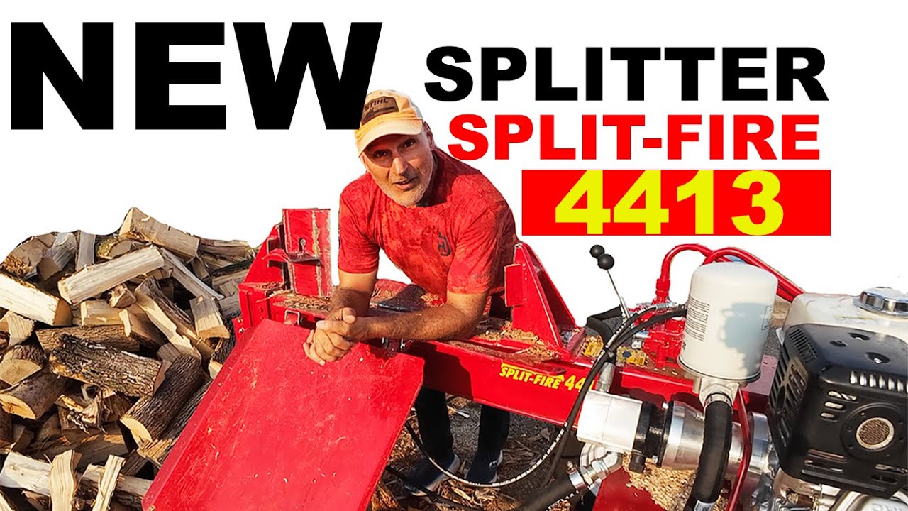 FIREWOOD SPLITTING with SPLIT-FIRE 4413 LOG SPLITTER!