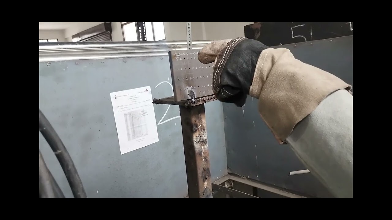 Horizontal क्षैतिज bead practice on MS flat 10mm by smaw welding , Stick welding,Arc welding 