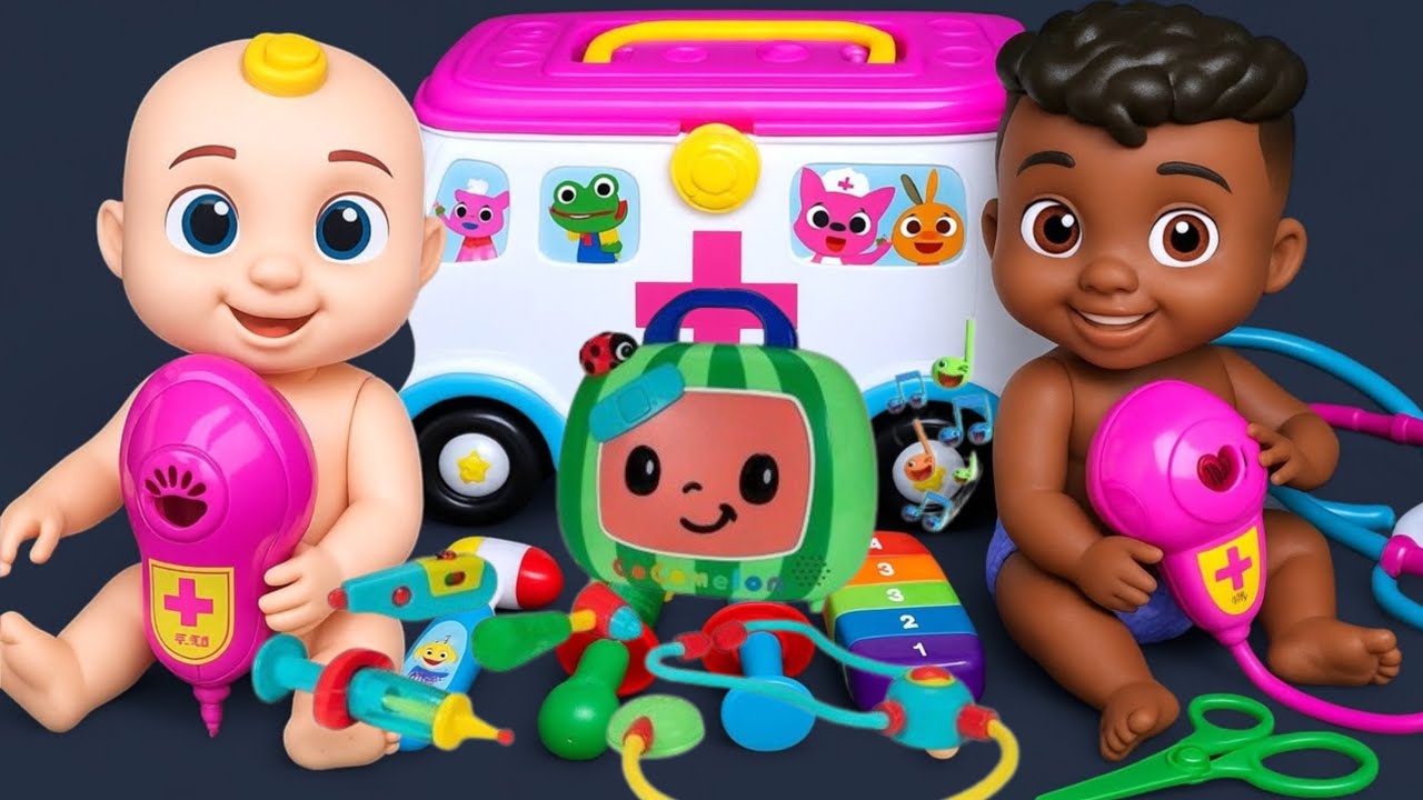 5 Minutes Satisfying with Unboxing COCOMELON Doctor Set, Pinkfong First Aid Toys Review | ASMR