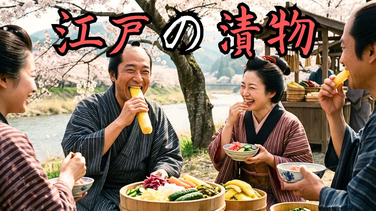 【AI実写】江戸の漬物！なぜ白米が止まらなかったのか？その理由を完全公開。