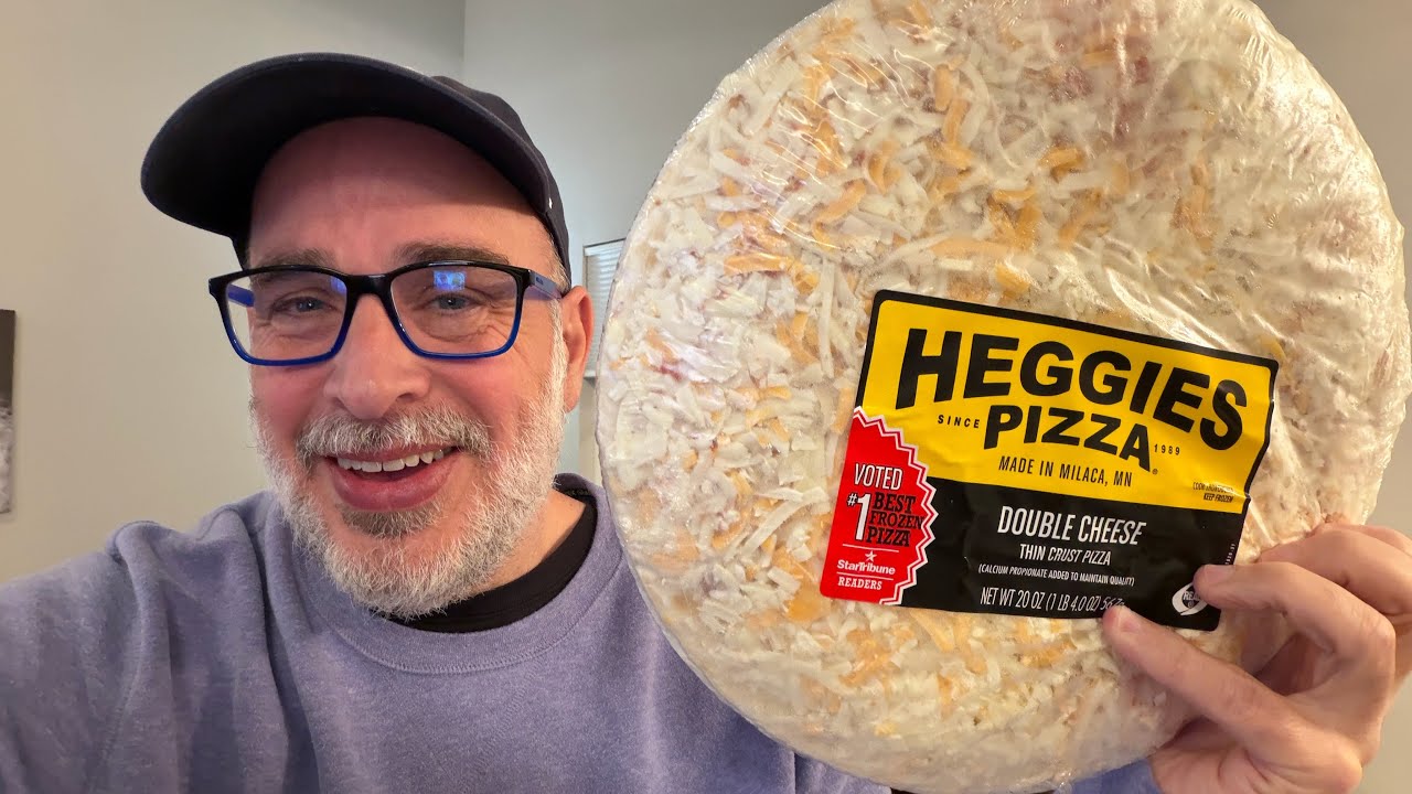 Heggies Double Cheese Thin Crust Frozen Pizza Review + Penzeys Frozen Pizza Seasoning Test 🍕