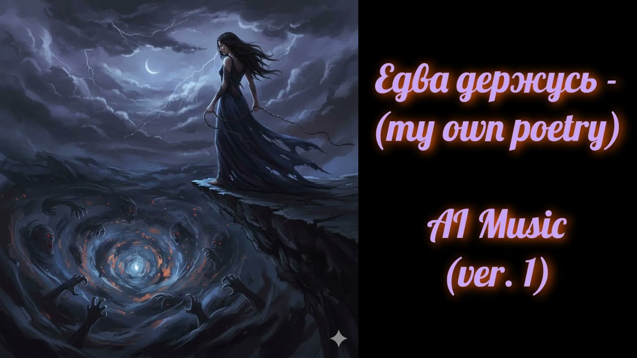 Едва держусь (my own poetry) - AI Music (ver. 1)