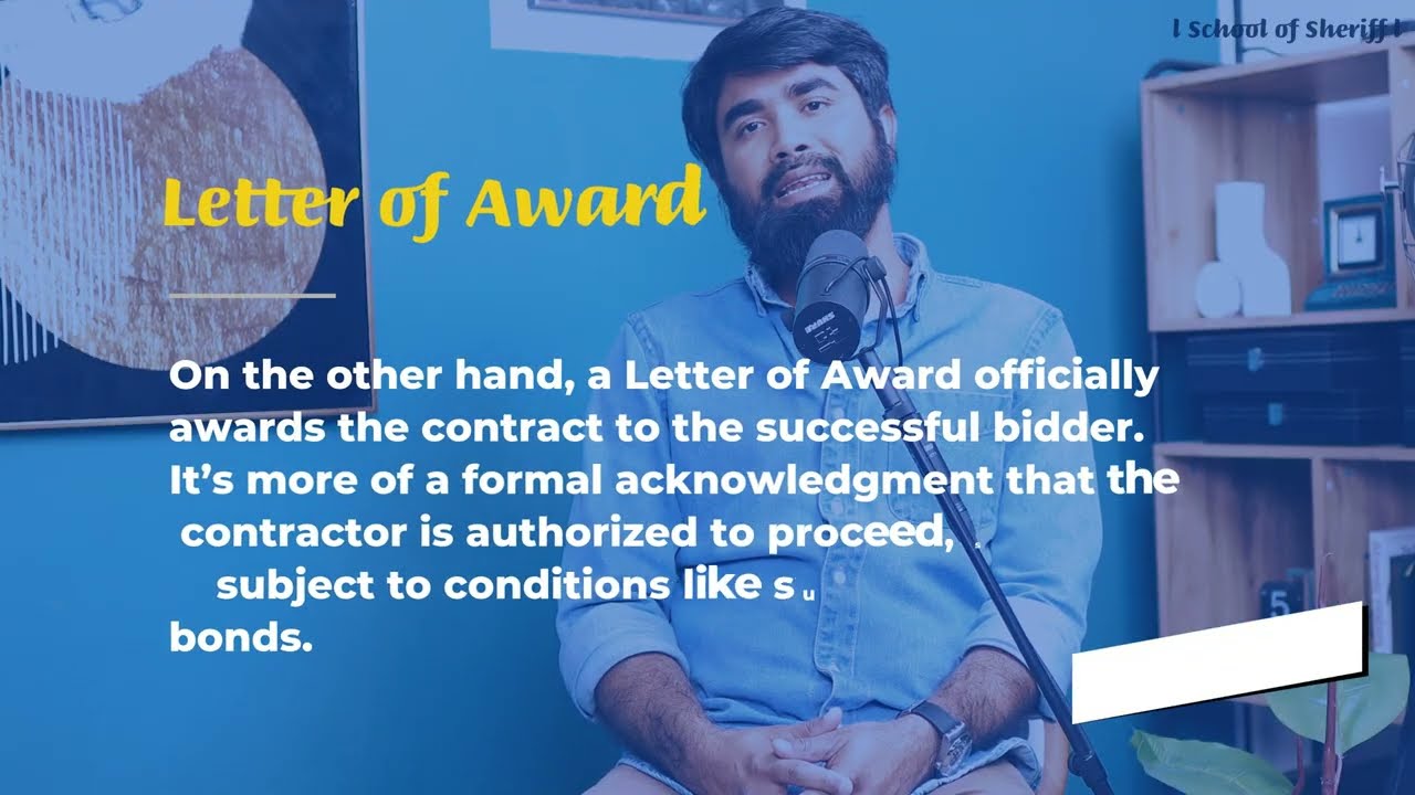 What is the different between Letter of Accept and Letter of Award? | @SchoolofSheriff-0110