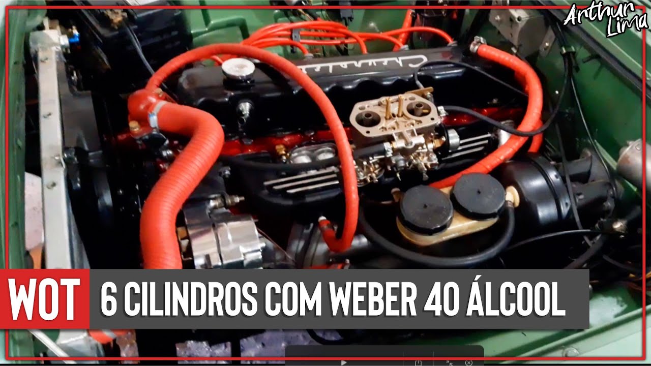 OPALA 6 CILINDROS COM WEBER 40 NO ÁLCOOL
