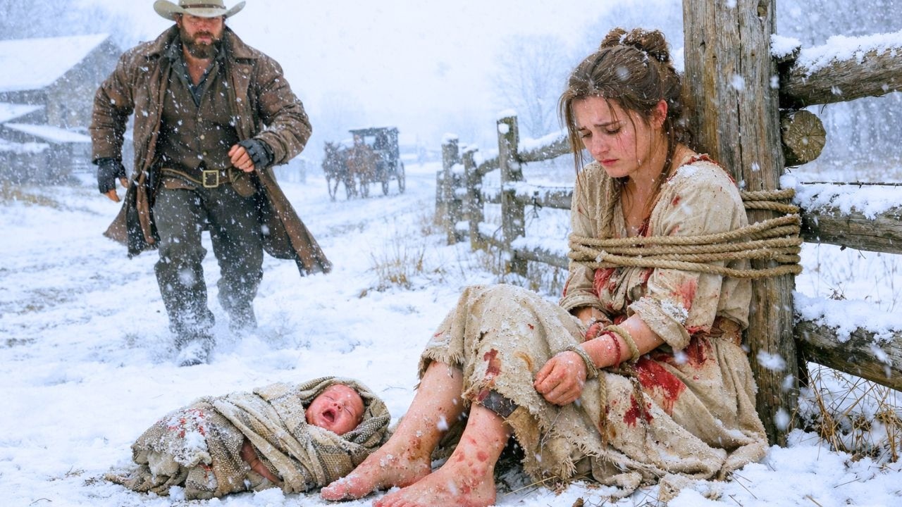 “Leave Her Alone.” — A Silent Cowboy Stood Up When a Widow Was Cast Out for Twin Girls