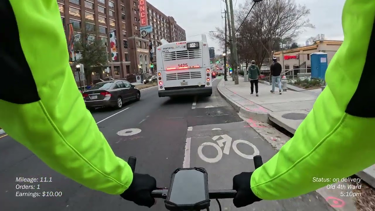 Cold Weather, Hot Shift | Fixed Gear DoorDash in Atlanta