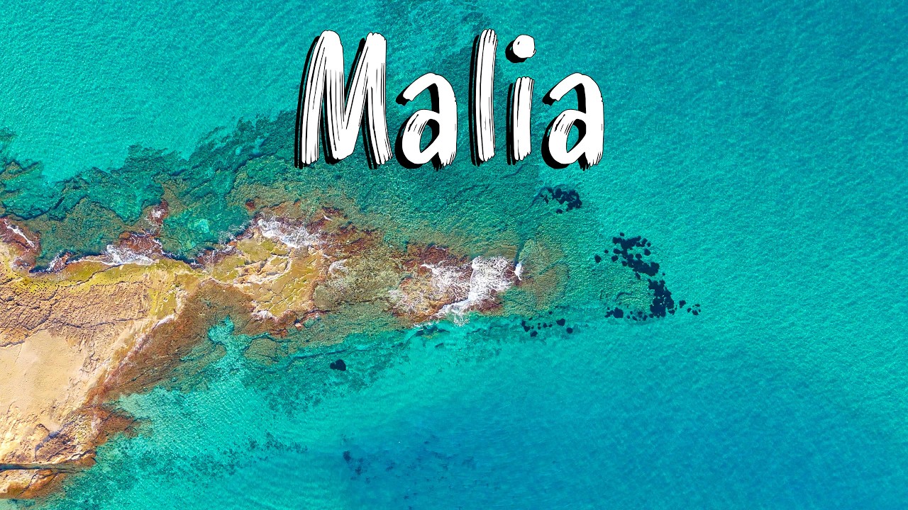 Malia Crete, walking tour 4K, vlog, DRONE, Greece travel guide 2025