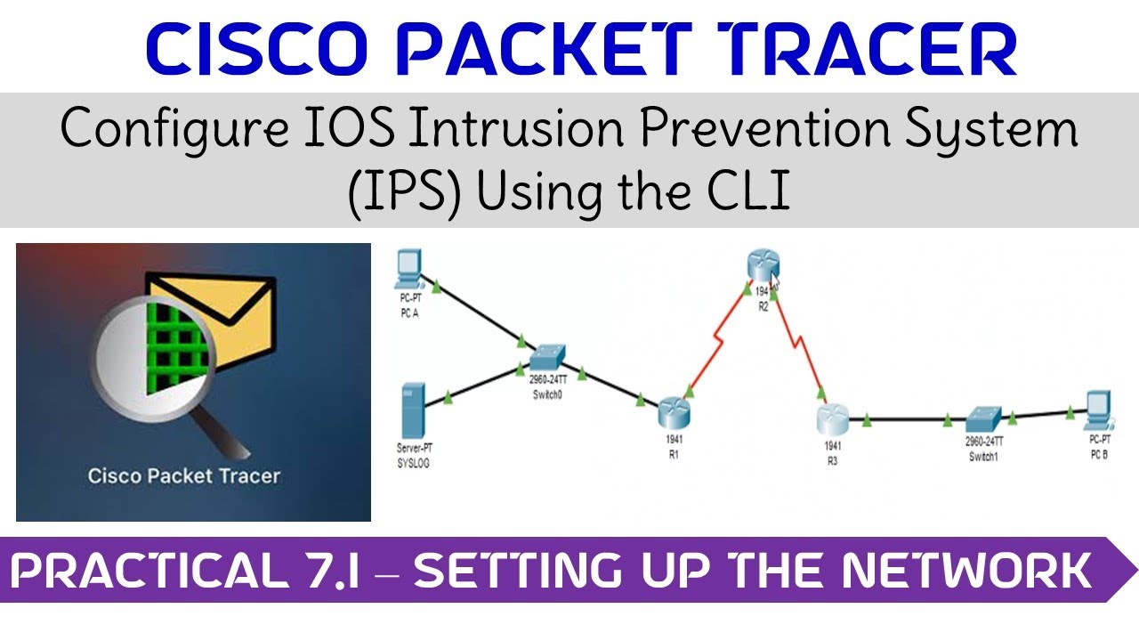 Practical 7.1 - Setting up the Network #cisco #ciscopackettracer #ios #ips #cli #network #networking