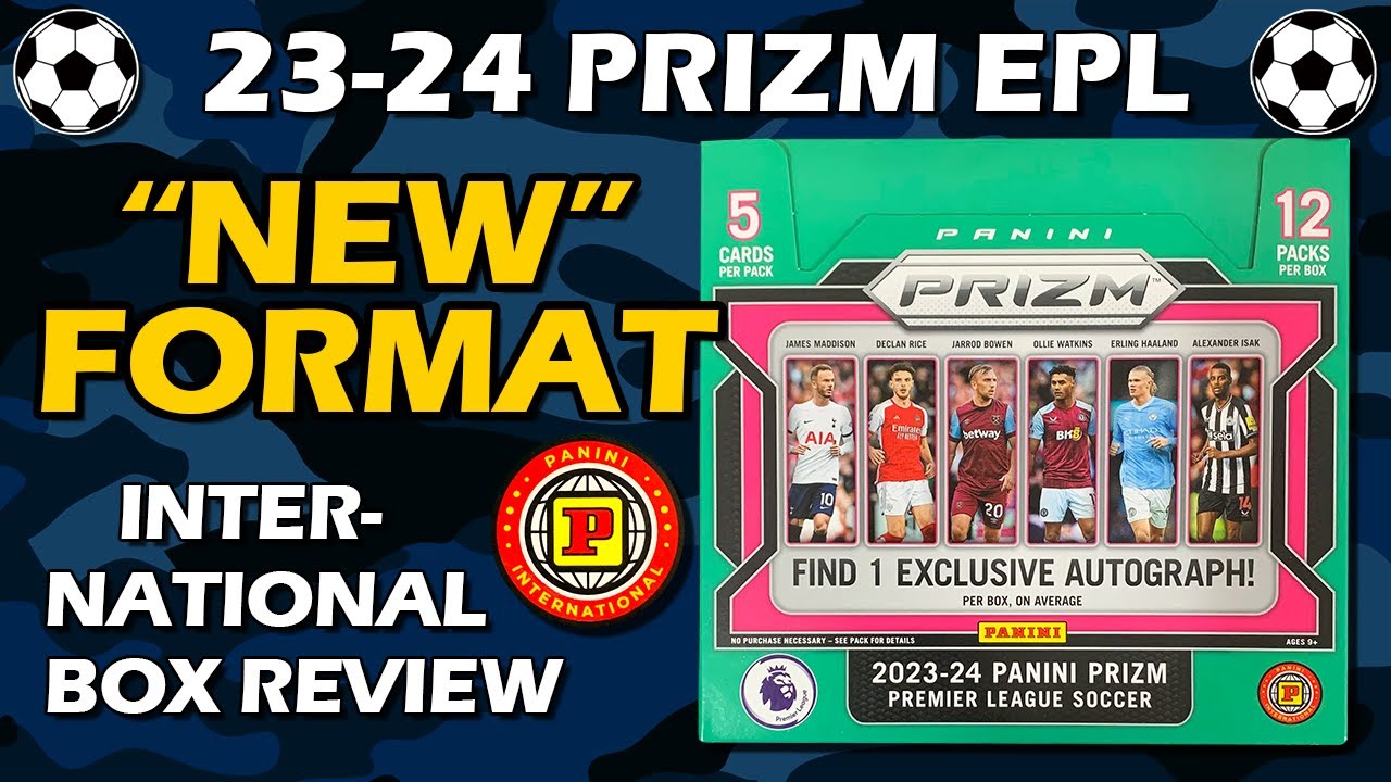 Больше никакого TMALL?! Обзор футбольной коробки Panini Prizm EPL International Hobby Box 2023-24