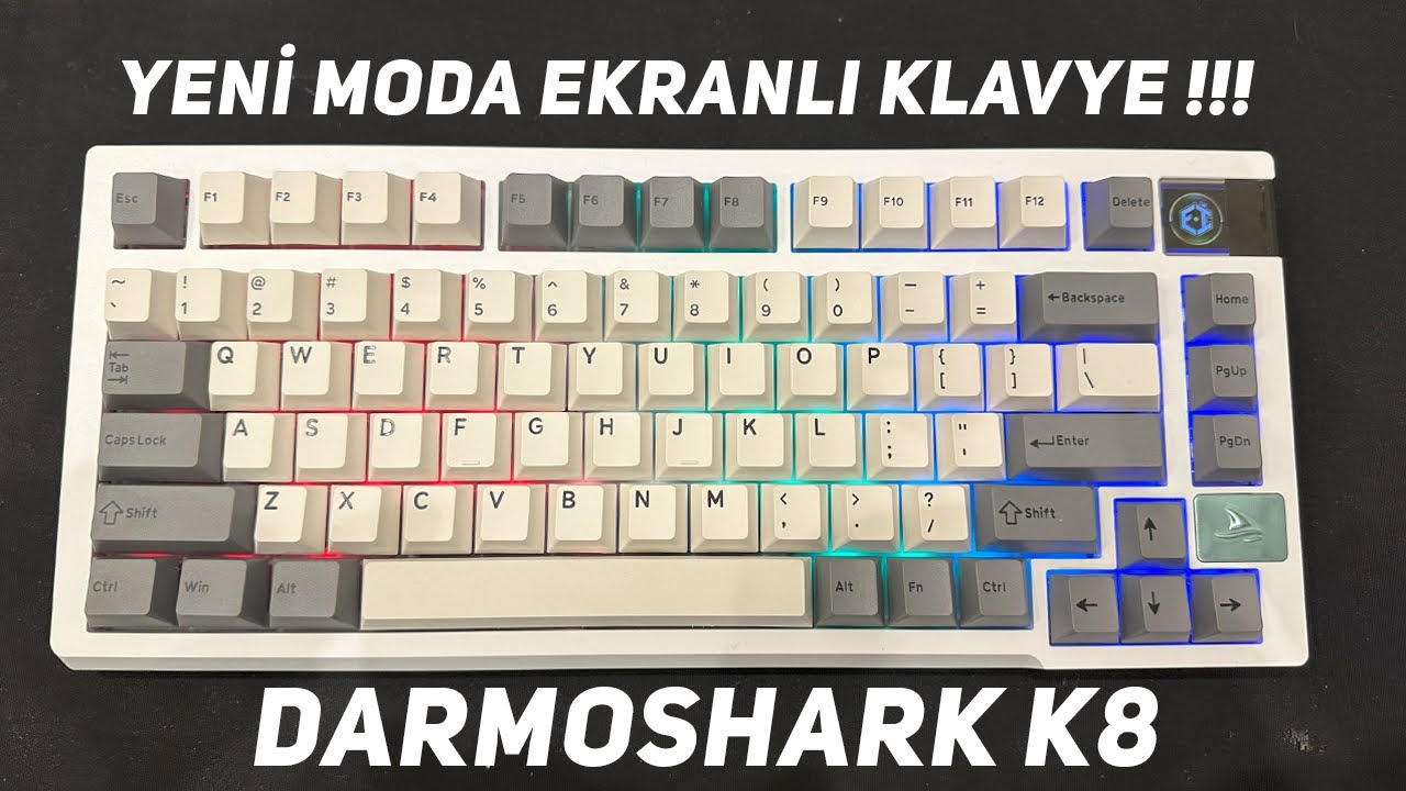 YENİ EKRANLI MEKANİK KLAVYE MODASI | DARMOSHARK K8
