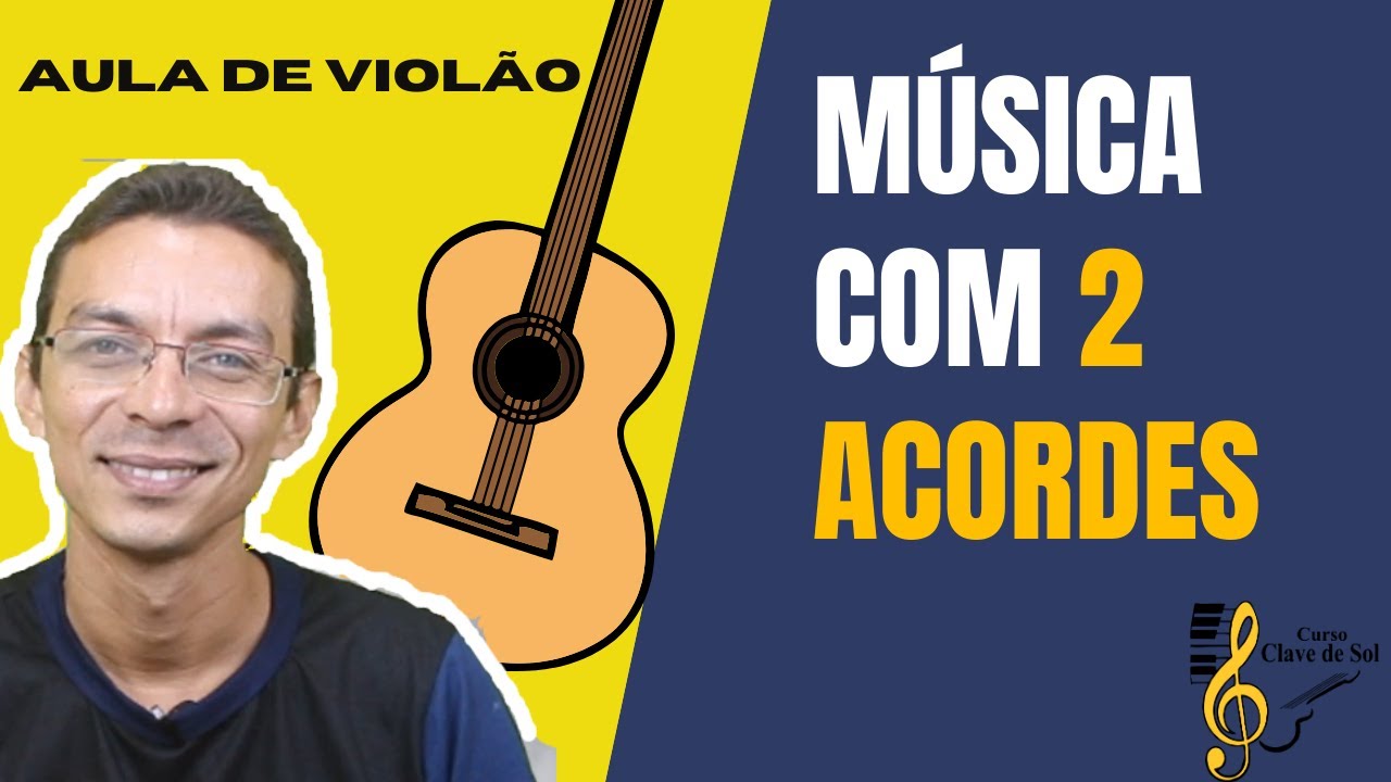Deus me ama| 2 acordes| Cifra simplificada (Aula de violão)