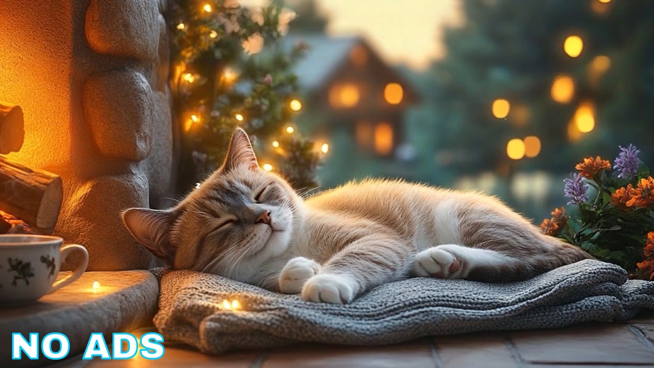 Cat’s Favorite Music 🎧 Cat Calming Music & Gentle Night Atmosphere Supporting Cat Sleep