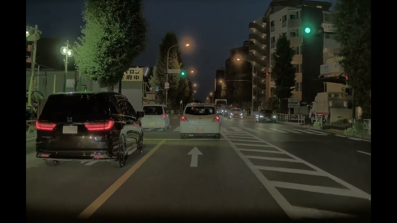 Sunset to Night Drive around Chofu, Tokyo: A Scenic Journey 🌅🌙🚗
