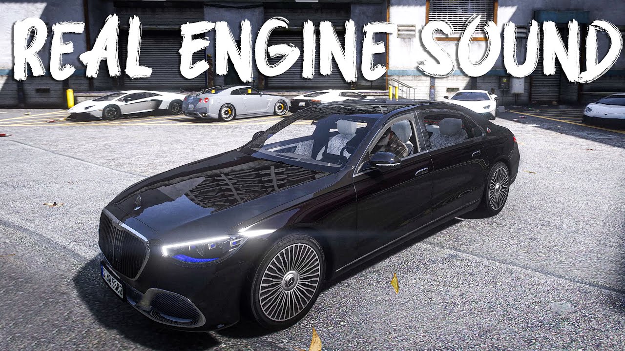GTA V Mercedes-Benz Maybach S580 W223 + BRUTAL Engine Sound Gameplay 🔥 GeForce RTX™ 3090 QuantV 4K
