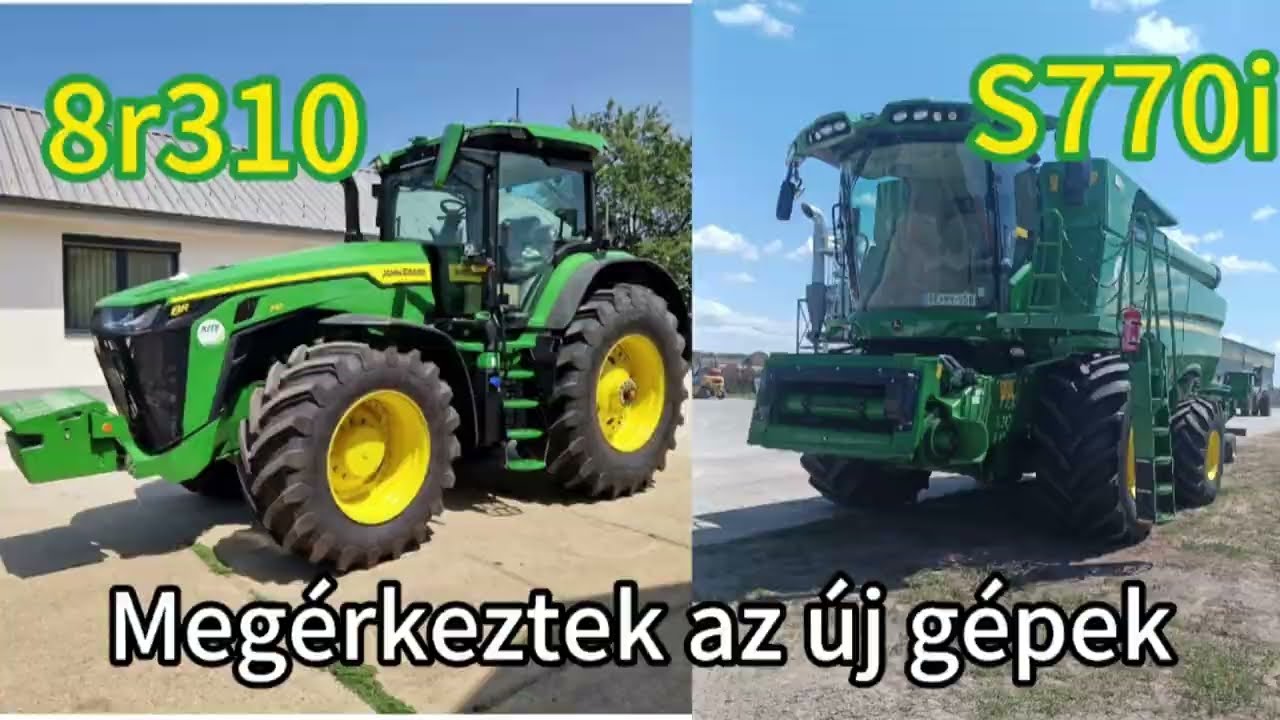 Végre megérkeztek a szép új gépek! John Deere CSAPAT!!! John Deere S770i, 8r310