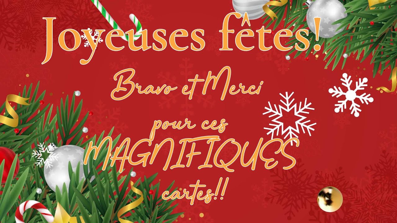 Ce n'est qu'un au revoir - Merci et belles fêtes!
