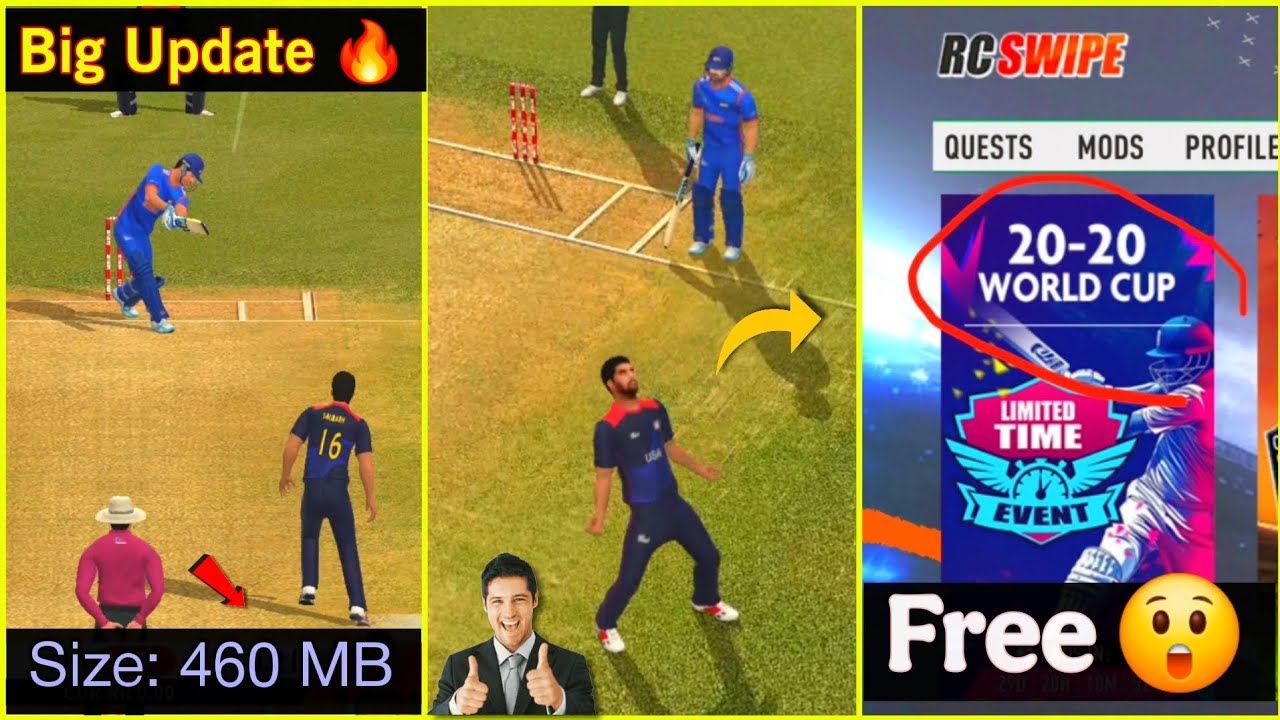 Real Cricket Swipe New Big Update Full Review 🔥 | New All Features Review | New Update Gameplay