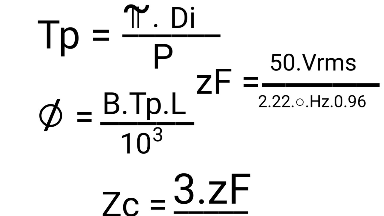 Calculando Dados Para Motores Elétricos apartir da ferragem. Calculo simplificado explicado.