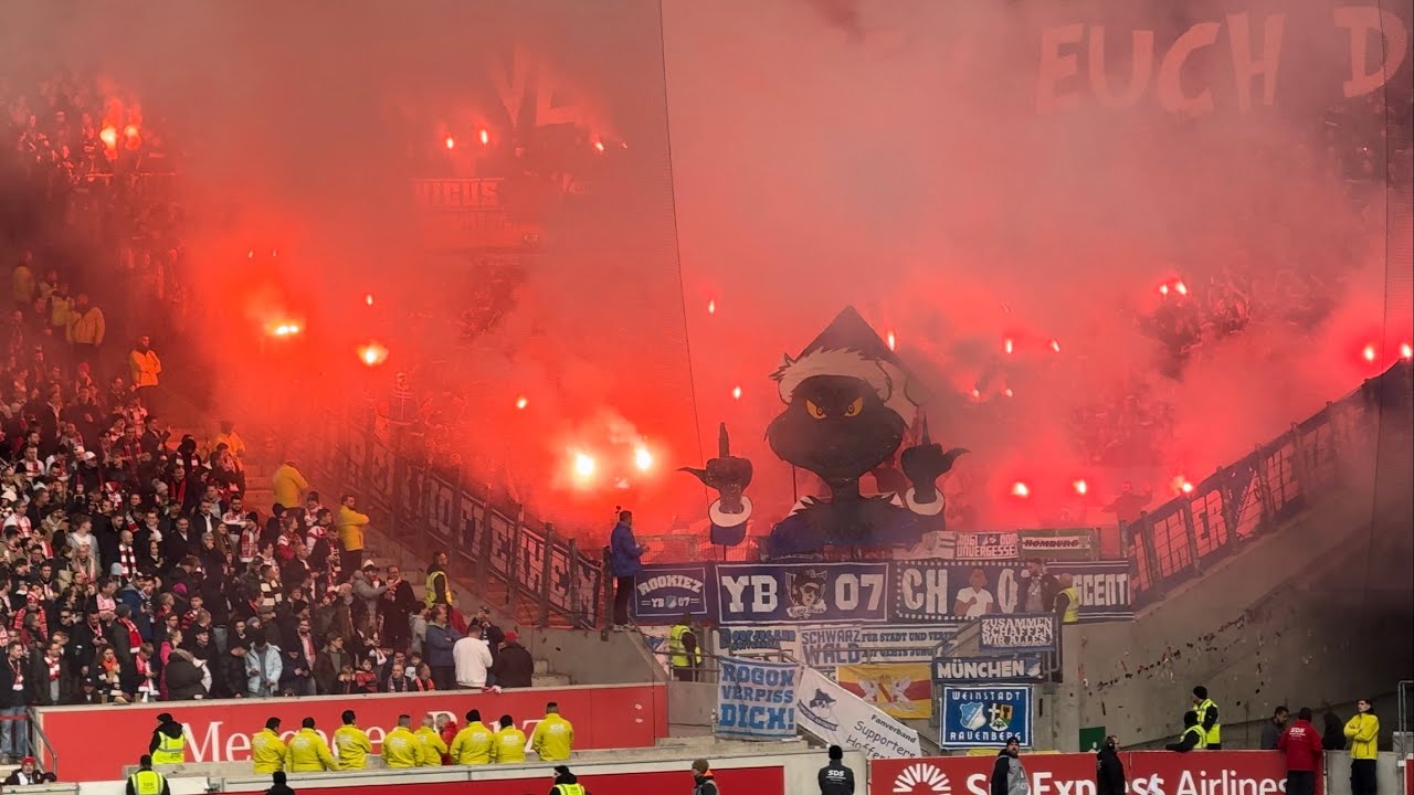 Pyro 🔥 Hoffenheim 🔥 VfB Stuttgart - TSG Hoffenheim 🇩🇪 Bundesliga 15. Spieltag 2025/2026
