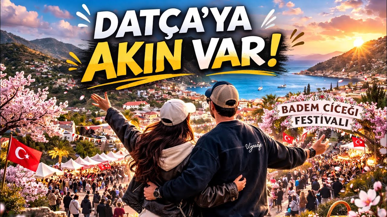 Datça’da Böyle Bir Kalabalık Beklemiyorduk! | Badem Çiçeği Festivali 2026🌸 @sehirdengöçtümköye 