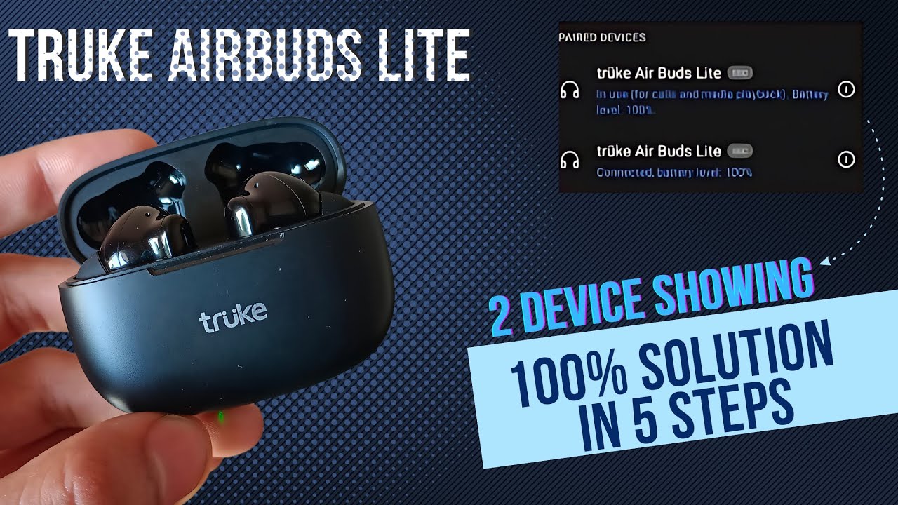 Truke AirBUDS lite | Truke AirBUDS lite one side not working | Truke AirBUDS lite 2 device showing 🔥