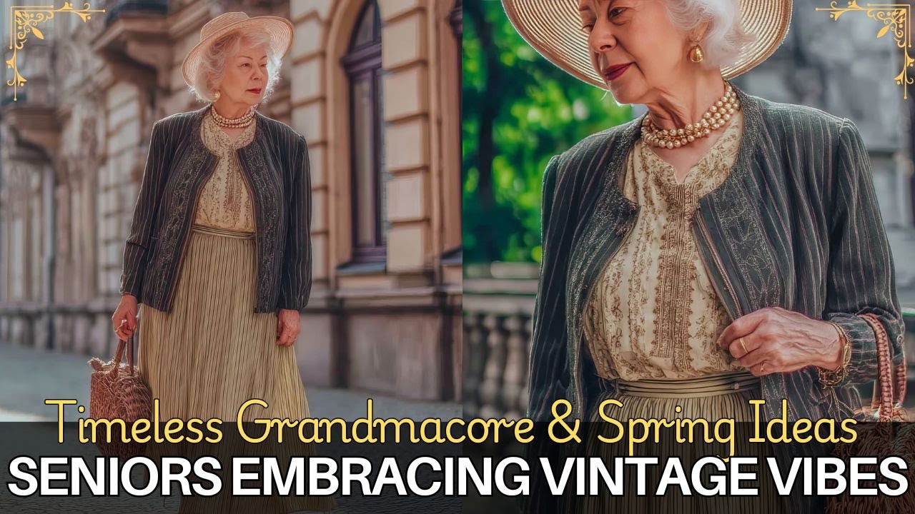 Timeless Grandmacore Fashion & Spring Outfit Ideas for Seniors Embracing Vintage Vibes