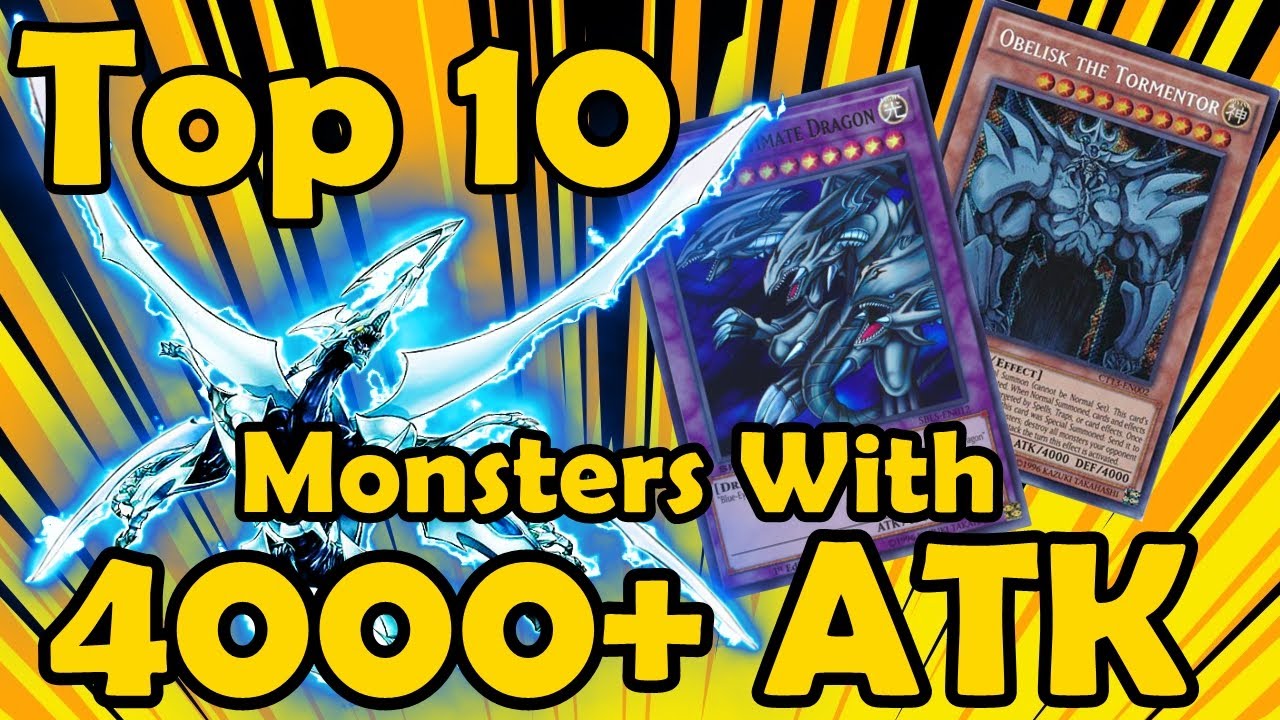 Top 10 Monsters With 4000 Or More Attack in YuGiOh