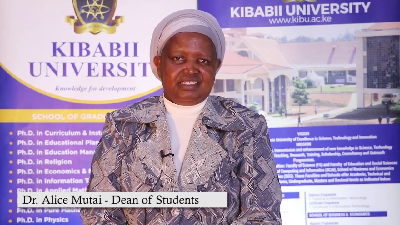 Students Affairs Address facilitated by Dr. Alice C. Mutai