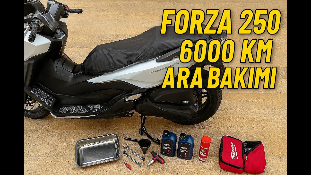 Honda Forza 250 – 6000 KM Ara Bakımı | Çekim Yarım Kaldı Üzgünüm