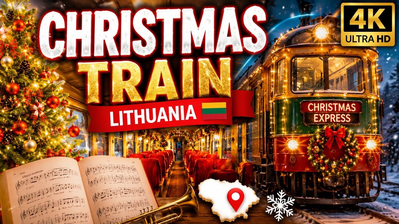 Christmas Train (Lithuania) 4K