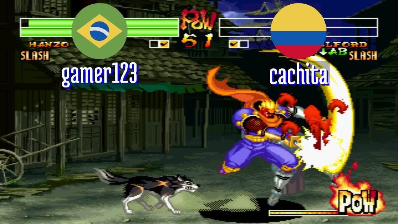 FT5 @samsho4: gamer123 (BR) vs cachita (CO) [Samurai Shodown IV Fightcade] Mar 17