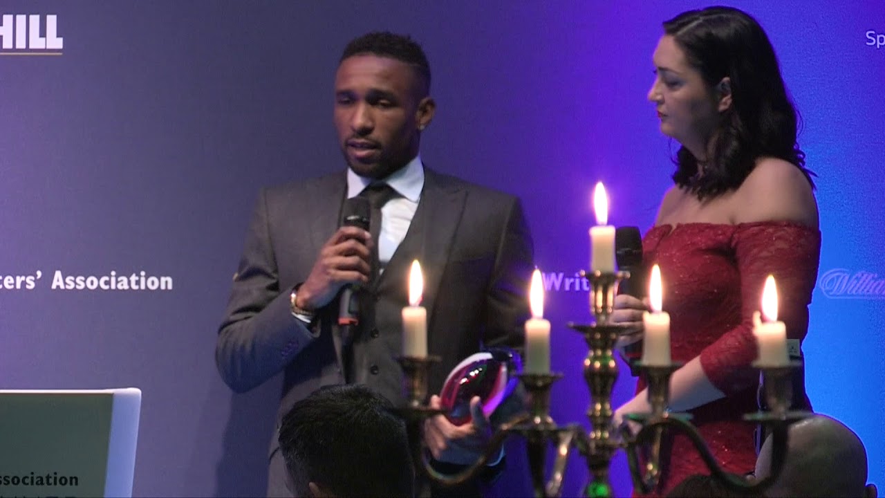 Jermain Defoe at the North East FWA awards