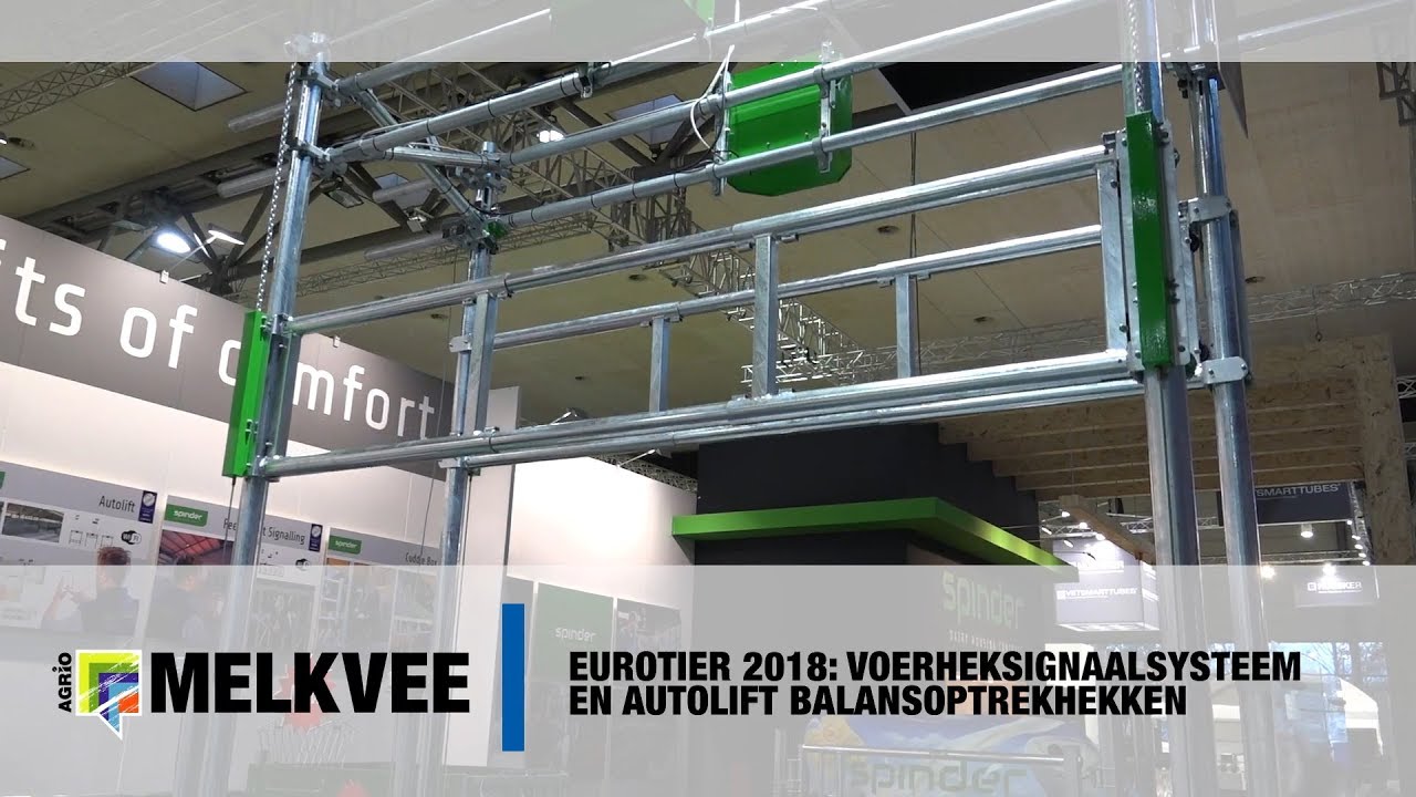 Voerheksignaalsysteem en autolift balansoptrekhekken - EuroTier 2018